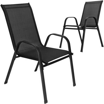 SPRINGOS Lot de 2 chaises de Jardin – Fauteuils de Balcon résistants aux intempéries pour terrasse et extérieur – Mobilier de Jardin Design - Publicité SPRINGOS Lot de 2 chaises de Jardin – Fauteuils de Balcon résistants aux intempéries pour terrasse et extérieur – Mobilier de Jardin Design - Publicité