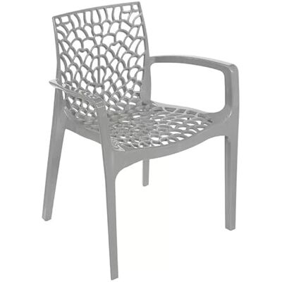 Metro Fauteuil de Terrasse Maurage, Empilable, Plastique, 56.5 x 55 x 81 cm, Gris Perle - Publicité Metro Fauteuil de Terrasse Maurage, Empilable, Plastique, 56.5 x 55 x 81 cm, Gris Perle - Publicité