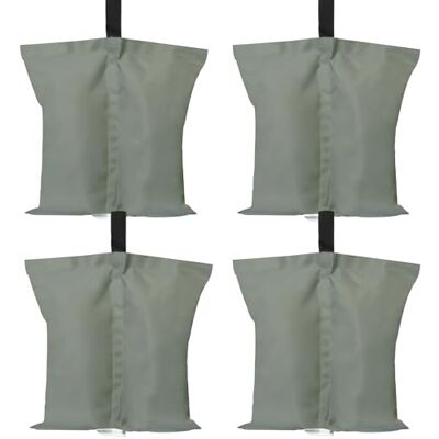 ABCCANOPY Lot de 4 Grands Sacs de lestage de qualité Industrielle résistants à Double Couture pour tonnelle, Parasol de terrasse, mobilier d'extérieur (Gris) - Publicité ABCCANOPY Lot de 4 Grands Sacs de lestage de qualité Industrielle résistants à Double Couture pour tonnelle, Parasol de terrasse, mobilier d'extérieur (Gris) - Publicité