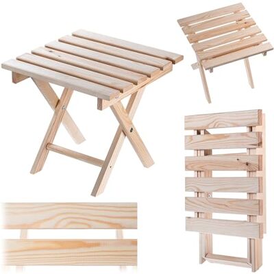 KADAX Table pliante en bois, petite table de jardin, table d'appoint pliable pour balcon et jardin, petite table basse, table de balcon pliable - Publicité KADAX Table pliante en bois, petite table de jardin, table d'appoint pliable pour balcon et jardin, petite table basse, table de balcon pliable - Publicité