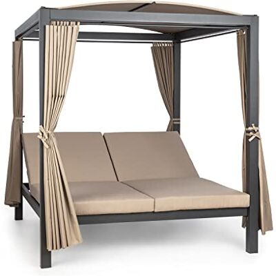 blumfeldt Bain de Soleil Double, Transat Jardin Exterieur 2 Personnes, Chaise Longue de Jardin en Polyester, Imperméable, Chaise Longue avec Dossier Réglable, Séchage Rapide, Bains de Soleil Design - Publicité blumfeldt Bain de Soleil Double, Transat Jardin Exterieur 2 Personnes, Chaise Longue de Jardin en Polyester, Imperméable, Chaise Longue avec Dossier Réglable, Séchage Rapide, Bains de Soleil Design - Publicité