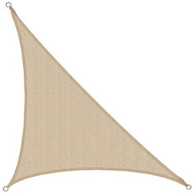 Amanka - Toldo HDPE 2.5x2.5x3.5 - Beige - Voile d’ombrage - Publicité Amanka - Toldo HDPE 2.5x2.5x3.5 - Beige - Voile d’ombrage - Publicité
