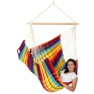 Amazonas AZ-2030290 Chaise-hamac Brasil (Arc-en-ciel) - Publicité Amazonas AZ-2030290 Chaise-hamac Brasil (Arc-en-ciel) - Publicité