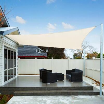 AXT SHADE - Shade sail 3x3m - Crème - UV50+ - Shade sail - Publicité AXT SHADE - Shade sail 3x3m - Crème - UV50+ - Shade sail - Publicité