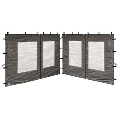 QUICK STAR 2 Panneaux latéraux en PE avec fenêtre 300x195cm pour pavillon 3x3m paroi latérale Anthracite RAL 7012 - Publicité QUICK STAR 2 Panneaux latéraux en PE avec fenêtre 300x195cm pour pavillon 3x3m paroi latérale Anthracite RAL 7012 - Publicité