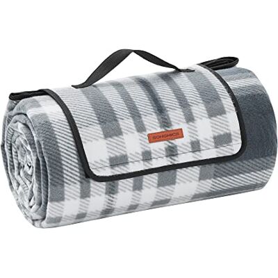 SONGMICS Couverture de Pique-Nique, 300 x 200 cm, Grand Tapis, pour Camping, Parc, Jardin, Extérieur, Plage, Hydrofuge, Pliable, Gris et Blanc GCM006G03 - Publicité SONGMICS Couverture de Pique-Nique, 300 x 200 cm, Grand Tapis, pour Camping, Parc, Jardin, Extérieur, Plage, Hydrofuge, Pliable, Gris et Blanc GCM006G03 - Publicité