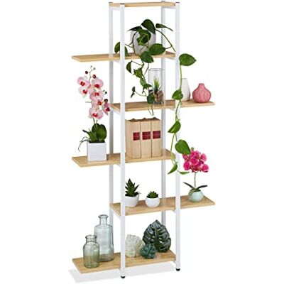Relaxdays Étagère à plantes, escalier fleurs, 6 niveaux, HLP 150 x 78 x 24 cm, métal, support intérieur - Publicité Relaxdays Étagère à plantes, escalier fleurs, 6 niveaux, HLP 150 x 78 x 24 cm, métal, support intérieur - Publicité