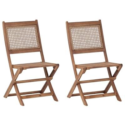 Beliani Paraggi chaises de jardin en acacia FSC - Chaises de jardin - Publicité Beliani Paraggi chaises de jardin en acacia FSC - Chaises de jardin - Publicité