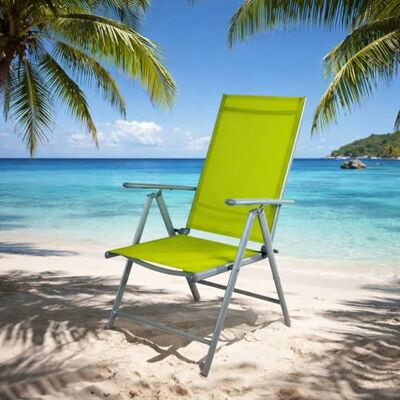 Chaise de Jardin Mojawo - Pliant en Aluminium et Textile, Dossier Haut - Publicité Chaise de Jardin Mojawo - Pliant en Aluminium et Textile, Dossier Haut - Publicité