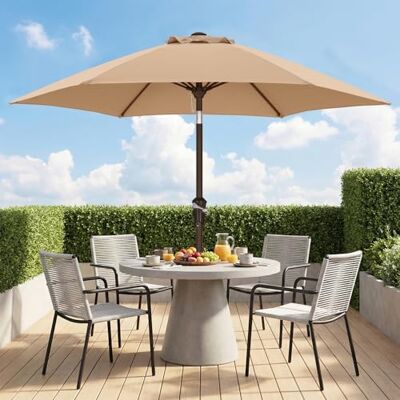 ABCCANOPY Parasol de terrasse UV 2,3 m avec manivelle pour montage facile, convient pour jardin, pelouse, terrasse et arrière-cour (kaki) - Publicité ABCCANOPY Parasol de terrasse UV 2,3 m avec manivelle pour montage facile, convient pour jardin, pelouse, terrasse et arrière-cour (kaki) - Publicité