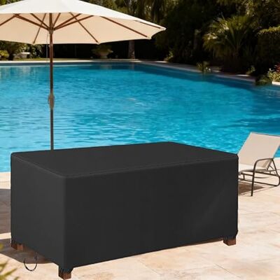 HNKDKJ Housse Table de Jardin 170 x 110 x 70cm/Longueur x Largeur x Hauteur Bâche Table Jardin Imperméable et au Vent Anti-UV 420D Tissu Oxford,Protection du Mobilier de Piscine Carré/Rectangulaire - Publicité HNKDKJ Housse Table de Jardin 170 x 110 x 70cm/Longueur x Largeur x Hauteur Bâche Table Jardin Imperméable et au Vent Anti-UV 420D Tissu Oxford,Protection du Mobilier de Piscine Carré/Rectangulaire - Publicité
