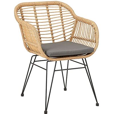 IDIMEX Chaise de Jardin Paramo Imitation rotin, Fauteuil d'intérieur ou d'extérieur pour Jardin en polyrattan résistant aux UV et 4 Pieds en métal Anti-Rouille laqué Noir - Publicité IDIMEX Chaise de Jardin Paramo Imitation rotin, Fauteuil d'intérieur ou d'extérieur pour Jardin en polyrattan résistant aux UV et 4 Pieds en métal Anti-Rouille laqué Noir - Publicité