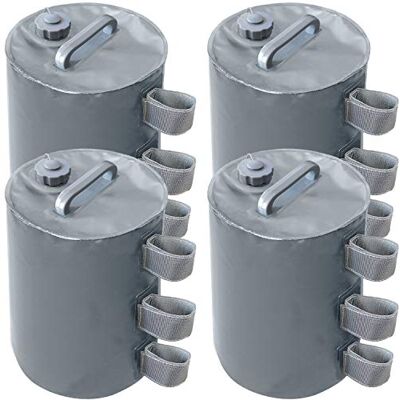 ABCCANOPY Lot de 4 poids remplis d’eau pour tente pliante Gris - Publicité ABCCANOPY Lot de 4 poids remplis d’eau pour tente pliante Gris - Publicité