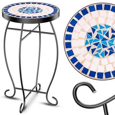 KESSER Peripou Table de bistrot ronde en mosaïque 60 x 34 cm Table d'appoint en métal Mosaïque Table d'appoint Table de balcon Table de jardin Table de jardin pour l'intérieur et l'extérieur - Publicité KESSER Peripou Table de bistrot ronde en mosaïque 60 x 34 cm Table d'appoint en métal Mosaïque Table d'appoint Table de balcon Table de jardin Table de jardin pour l'intérieur et l'extérieur - Publicité
