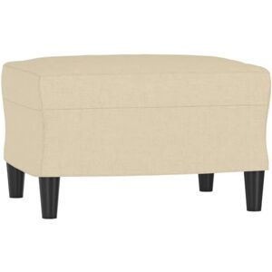 vidaXL Repose-Pied Pouf de Chambre à Coucher Tabouret de Canapé Meuble de Salle de Séjour Maison Intérieur Crème 60x50x41 cm Tissu - Publicité vidaXL Repose-Pied Pouf de Chambre à Coucher Tabouret de Canapé Meuble de Salle de Séjour Maison Intérieur Crème 60x50x41 cm Tissu - Publicité