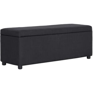 vidaXL Banc avec Compartiment de Rangement Tabouret Siège Banquette Pouf Bout de Canapé Chambre à Coucher Salon Intérieure Maison Noir Polyester - Publicité vidaXL Banc avec Compartiment de Rangement Tabouret Siège Banquette Pouf Bout de Canapé Chambre à Coucher Salon Intérieure Maison Noir Polyester - Publicité