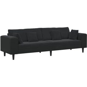 vidaXL Canapé Noir 250 x 77 x 76 cm Velours, Canapé de Salon, mobilier Moderne, sièges dynamiques, Cadre en contreplaqué, Coussin en Mousse, Design Comfy, Salon stylé - Publicité vidaXL Canapé Noir 250 x 77 x 76 cm Velours, Canapé de Salon, mobilier Moderne, sièges dynamiques, Cadre en contreplaqué, Coussin en Mousse, Design Comfy, Salon stylé - Publicité