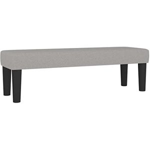 vidaXL Banc Ottoman Banquette Rembourré Banc de Lit Banc d'Entrée Chambre à Coucher Salon Couloir Intérieur Gris Clair 100x30x30 cm Tissu - Publicité vidaXL Banc Ottoman Banquette Rembourré Banc de Lit Banc d'Entrée Chambre à Coucher Salon Couloir Intérieur Gris Clair 100x30x30 cm Tissu - Publicité