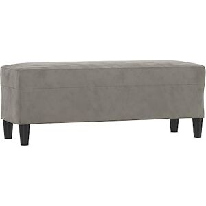 vidaXL Banc Ottoman Banquette Rembourré Banc de Lit Banc d'Entrée Chambre à Coucher Salon Couloir Intérieur Gris Clair 100x35x41 cm Velours - Publicité vidaXL Banc Ottoman Banquette Rembourré Banc de Lit Banc d'Entrée Chambre à Coucher Salon Couloir Intérieur Gris Clair 100x35x41 cm Velours - Publicité