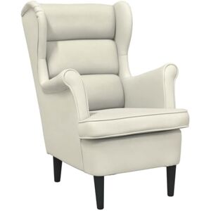 vidaXL Fauteuil de Salon TV Meuble de Salle de Séjour Fauteuil à Dossier Haut de Chambre à Coucher Meuble de Bureau Maison Intérieur Blanc Crème Velours - Publicité vidaXL Fauteuil de Salon TV Meuble de Salle de Séjour Fauteuil à Dossier Haut de Chambre à Coucher Meuble de Bureau Maison Intérieur Blanc Crème Velours - Publicité