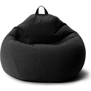 AD.CON Pouf avec rembourrage écologique, pouf, fauteuil de relaxation, coussin de sol, 90 x 110 x 50 cm, noir, 250 l - Publicité AD.CON Pouf avec rembourrage écologique, pouf, fauteuil de relaxation, coussin de sol, 90 x 110 x 50 cm, noir, 250 l - Publicité