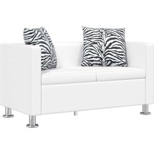 vidaXL Canapé Chesterfield 2 Places Similicuir Blanc Salle de Séjour Salon Sofa - Publicité vidaXL Canapé Chesterfield 2 Places Similicuir Blanc Salle de Séjour Salon Sofa - Publicité