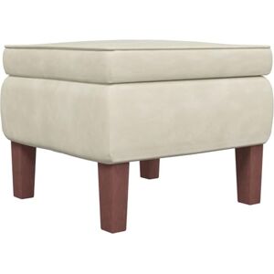 vidaXL Tabouret avec Pieds en Bois Siège Pouf Repose-Pied Tabouret de Canapé Salon Salle de Séjour Chambre à Coucher Intérieur Crème Velours - Publicité vidaXL Tabouret avec Pieds en Bois Siège Pouf Repose-Pied Tabouret de Canapé Salon Salle de Séjour Chambre à Coucher Intérieur Crème Velours - Publicité