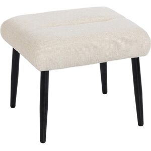 HOMCOM Tabouret avec Coussin d'assise Doux, Pieds en Acier et Tissu Chenille, Ottoman pour Chambre à Coucher, Salon, Blanc crème - Publicité HOMCOM Tabouret avec Coussin d'assise Doux, Pieds en Acier et Tissu Chenille, Ottoman pour Chambre à Coucher, Salon, Blanc crème - Publicité