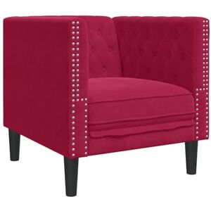 Tomostar Fauteuil Salon Chesterfield, Fauteuil Relax Salon Chaise de Chambre Rouge Bordeaux Velours - Publicité Tomostar Fauteuil Salon Chesterfield, Fauteuil Relax Salon Chaise de Chambre Rouge Bordeaux Velours - Publicité