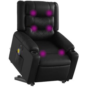 Tomostar Fauteuil Releveur Électrique, Fauteuil Relax de Massage Inclinable Chaise de Relaxation Noir Similicuir - Publicité Tomostar Fauteuil Releveur Électrique, Fauteuil Relax de Massage Inclinable Chaise de Relaxation Noir Similicuir - Publicité