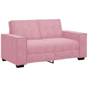vidaXL Canapé à 2 Places Rose 160x78x84 cm Velours, canapé, canapé Deux Places, canapé 2 Places en Velours, Couche, canapé en Velours - Publicité vidaXL Canapé à 2 Places Rose 160x78x84 cm Velours, canapé, canapé Deux Places, canapé 2 Places en Velours, Couche, canapé en Velours - Publicité