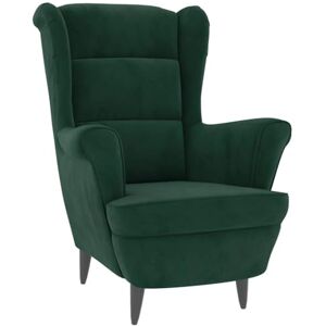 vidaXL Fauteuil de Salon TV Meuble de Salle de Séjour Fauteuil à Dossier Haut de Chambre à Coucher Meuble de Bureau Maison Intérieur Vert Foncé Velours - Publicité vidaXL Fauteuil de Salon TV Meuble de Salle de Séjour Fauteuil à Dossier Haut de Chambre à Coucher Meuble de Bureau Maison Intérieur Vert Foncé Velours - Publicité