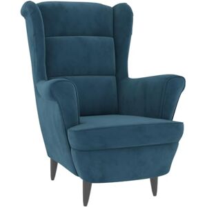 vidaXL Fauteuil de Salon TV Meuble de Salle de Séjour Fauteuil à Dossier Haut de Chambre à Coucher Meuble de Bureau Maison Intérieur Bleu Velours - Publicité vidaXL Fauteuil de Salon TV Meuble de Salle de Séjour Fauteuil à Dossier Haut de Chambre à Coucher Meuble de Bureau Maison Intérieur Bleu Velours - Publicité