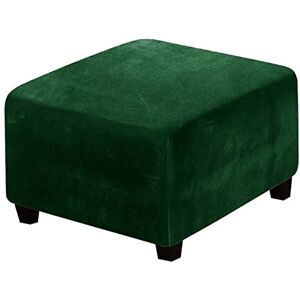 RTSFKFS Housse De Pouf Ottomane Carrée 40x40/45x45 Extensible, Housses De Repose-Pieds En Jacquard Doux Pour Protéger Le Repose-Pieds, Velours Housse De Pouf Avec Fond Élastique ( Color : #24 , Size : 13-18in - Publicité