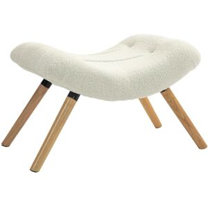 HOMCOM Repose Pied Salon Ottoman Pouf Salon Tabouret de canapé en Tissu avec Pieds en Bois de hêtre, siège rembourré pour Salon, Chambre, entrée, Blanc crème - Publicité HOMCOM Repose Pied Salon Ottoman Pouf Salon Tabouret de canapé en Tissu avec Pieds en Bois de hêtre, siège rembourré pour Salon, Chambre, entrée, Blanc crème - Publicité