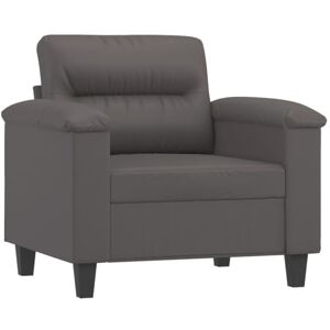 vidaXL Fauteuil, Siège avec Coussin, Chaise de Relaxation avec Dossier, Fauteuil TV de Salon Salle de Séjour, Moderne, Gris Similicuir - Publicité vidaXL Fauteuil, Siège avec Coussin, Chaise de Relaxation avec Dossier, Fauteuil TV de Salon Salle de Séjour, Moderne, Gris Similicuir - Publicité