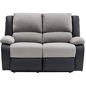 Loungitude - Léo - Gris - 143x93x96 cm - Canapé relax électrique - Publicité Loungitude - Léo - Gris - 143x93x96 cm - Canapé relax électrique - Publicité