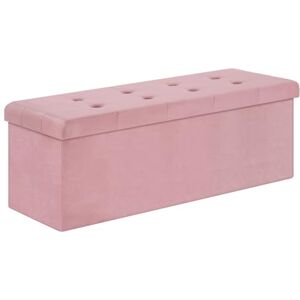 WOLTU Banc de Rangement en Velours, Tabouret Pouf Pliable Cube Coffre de Rangement, Repose-Pieds Capacité de Charge 300 kg, 80 L 110x37.5x38cm Rose Clair - Publicité WOLTU Banc de Rangement en Velours, Tabouret Pouf Pliable Cube Coffre de Rangement, Repose-Pieds Capacité de Charge 300 kg, 80 L 110x37.5x38cm Rose Clair - Publicité