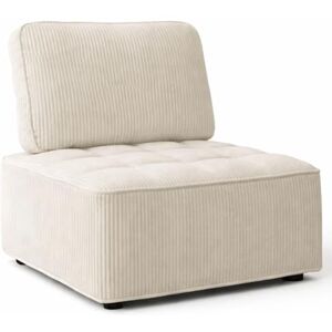 IDMarket Module de canapé et Fauteuil Alfie en Velours côtelé Beige - Publicité IDMarket Module de canapé et Fauteuil Alfie en Velours côtelé Beige - Publicité