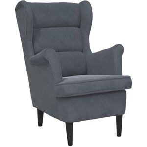 vidaXL Fauteuil de Salon TV Meuble de Salle de Séjour Fauteuil à Dossier Haut de Chambre à Coucher Meuble de Bureau Maison Intérieur Gris Foncé Velours - Publicité vidaXL Fauteuil de Salon TV Meuble de Salle de Séjour Fauteuil à Dossier Haut de Chambre à Coucher Meuble de Bureau Maison Intérieur Gris Foncé Velours - Publicité