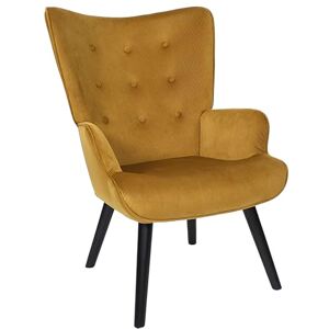 HOME DECO FACTORY , HD0365, Fauteuil de Salon Giulia Jaune, Lounge Edition, Mobilier, Assise, canapé et Fauteuil, 68x96x75 cm, Hauteur Assise 43 cm, Jaune - Publicité HOME DECO FACTORY , HD0365, Fauteuil de Salon Giulia Jaune, Lounge Edition, Mobilier, Assise, canapé et Fauteuil, 68x96x75 cm, Hauteur Assise 43 cm, Jaune - Publicité