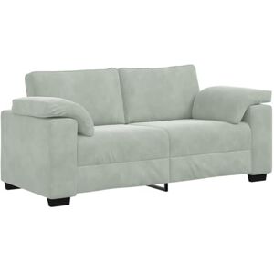 vidaXL Canapé Causeuse Gris Clair 180x77x82 cm Velours, canapé Deux Places, Divan, siège de Salon, canapé, canapé rembourré, canapé 2 Places - Publicité vidaXL Canapé Causeuse Gris Clair 180x77x82 cm Velours, canapé Deux Places, Divan, siège de Salon, canapé, canapé rembourré, canapé 2 Places - Publicité