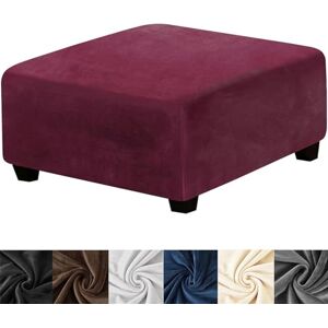 uyeoco Velours Housses de Pouf Carrées 30x30/40x40/60x60/70x70 Extensibles Housse ottomane Housse de Repose-Pieds Rectangle Housse de Protection pour Repose-Pieds carrées ( Color : #7 , Size : 30x30 cm ) - Publicité