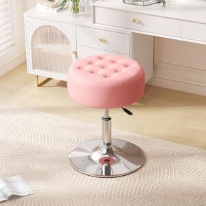 Furniliving Tabouret ottoman touffeté en velours du milieu du siècle, pivotant à 360°, tabouret de coiffeuse moderne de grande taille pour salon, chambre à coucher, salle de bain, rose - Publicité Furniliving Tabouret ottoman touffeté en velours du milieu du siècle, pivotant à 360°, tabouret de coiffeuse moderne de grande taille pour salon, chambre à coucher, salle de bain, rose - Publicité