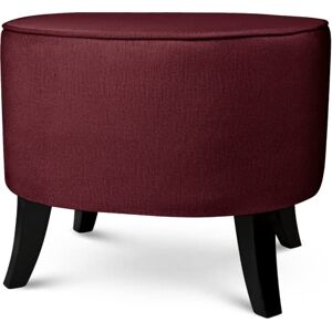 MG Design Pouf Ovale en Velours 52 x 62 cm en Bordeaux avec Pieds en Bois – Repose-Pieds et Siège Décoratif pour Salon ou Chambre - Publicité MG Design Pouf Ovale en Velours 52 x 62 cm en Bordeaux avec Pieds en Bois – Repose-Pieds et Siège Décoratif pour Salon ou Chambre - Publicité