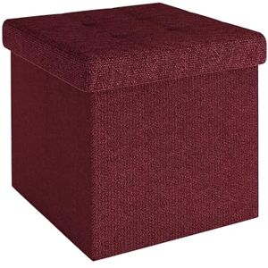 Intirilife Pouf Pliable 30x30x30 cm en Rouge Cerise Siège en Cube avec Espace de Rangement et Housse en Tissu avec Creux Siège en Cube Repose-Pieds Coffre de Rangement Pouf Coffre - Publicité Intirilife Pouf Pliable 30x30x30 cm en Rouge Cerise Siège en Cube avec Espace de Rangement et Housse en Tissu avec Creux Siège en Cube Repose-Pieds Coffre de Rangement Pouf Coffre - Publicité