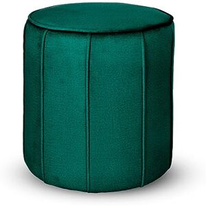 MG Design Pouf Rond rembourré 42 x 45,5 cm en Vert avec Coutures décoratives – Siège Compact pour Salon ou Chambre - Publicité MG Design Pouf Rond rembourré 42 x 45,5 cm en Vert avec Coutures décoratives – Siège Compact pour Salon ou Chambre - Publicité