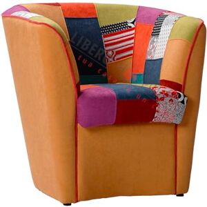 Liberoshopping Fauteuil Patchwork Jaune - Publicité Liberoshopping Fauteuil Patchwork Jaune - Publicité