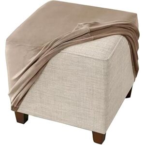 MCNDSI Carrée Housse De Pouf Ottomane Extensible 40x40/45x45cm, Housses De Repose-Pieds En Jacquard Doux Pour Protéger Le Repose-Pieds, Housse De Pouf Avec Fond Élastique ( Color : 1@ , Size : 33x33 cm ) - Publicité