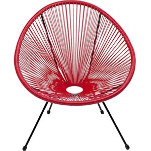 Kare Design Fauteuil de Jardin Acapulco Rouge - Publicité Kare Design Fauteuil de Jardin Acapulco Rouge - Publicité
